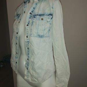 Michael Kors Distressed Denim Shirt
